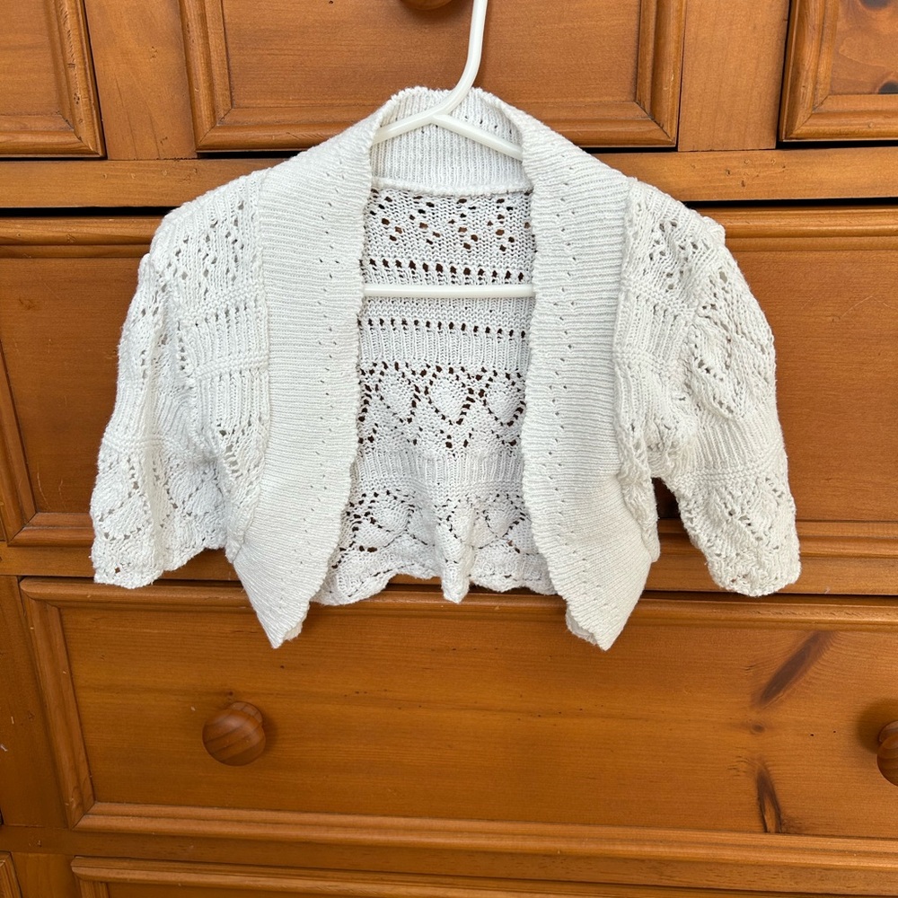 White Knit Kids Sweater
